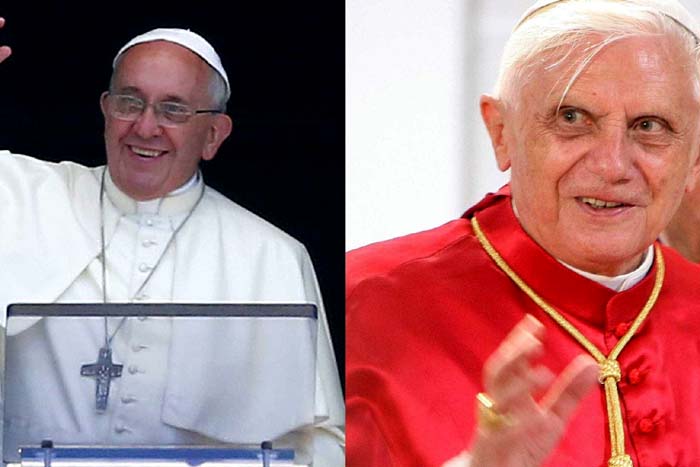 Bento XVI denuncia 'preconceito' contra Francisco
