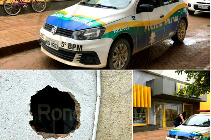 Quadrilha faz buraco em parede e invade agência do banco do Brasil