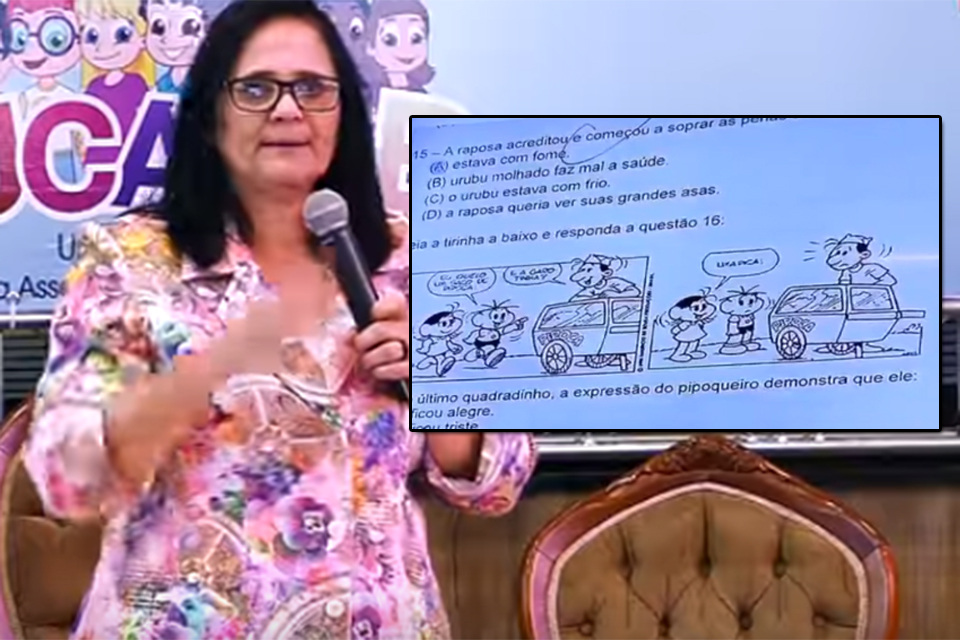Ministra de Bolsonaro, Damares Alves diz que professores de Porto Velho aplicaram provas com conteúdo pornográfico a crianças de 8 anos