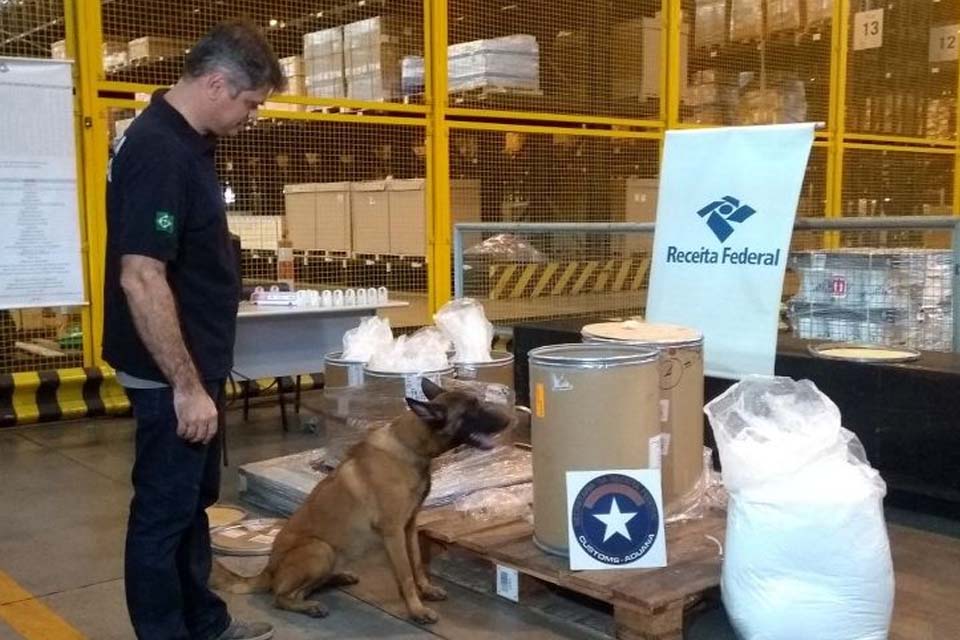 Receita apreende carga de 100 kg de heroína no Aeroporto do Galeão importada por empresa de Porto Velho
