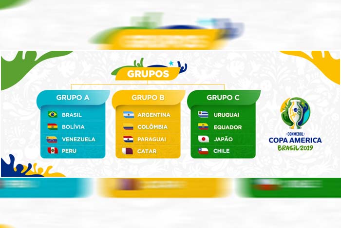Brasil conhece adversários para a disputa da Copa América de 2019