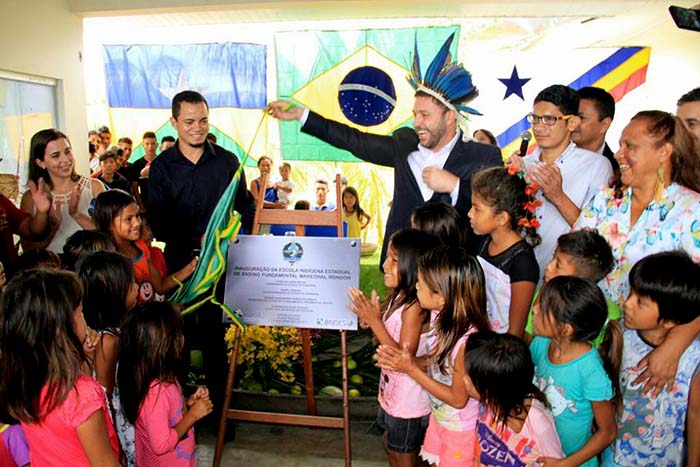 Inaugurada escola indígena Marechal Rondon, na aldeia Tanajura