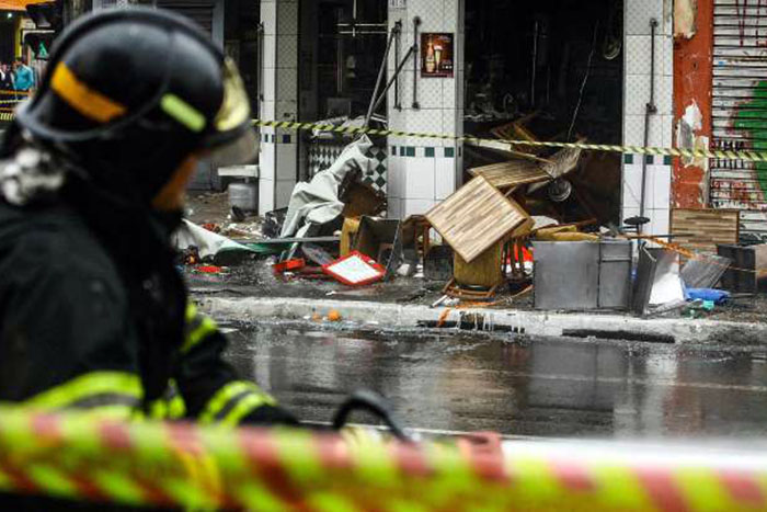 Explosão em comércio de São Paulo deixa seis feridos