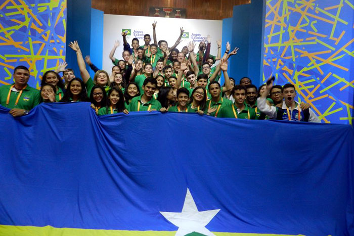 Abertura dos Jogos Escolares da Juventude, em Curitiba, reúne representantes de todos os estados