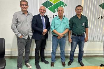 Deputado Ezequiel Neiva visita superintendente do Incra para tratar da regularização de terras