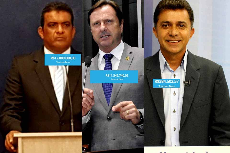 Erro torna Pimenta o candidato ‘mais rico’ ao governo; Gurgacz registra R$ 11,3 milhões em patrimônio e Expedito declara apenas R$ 380 mil em bens