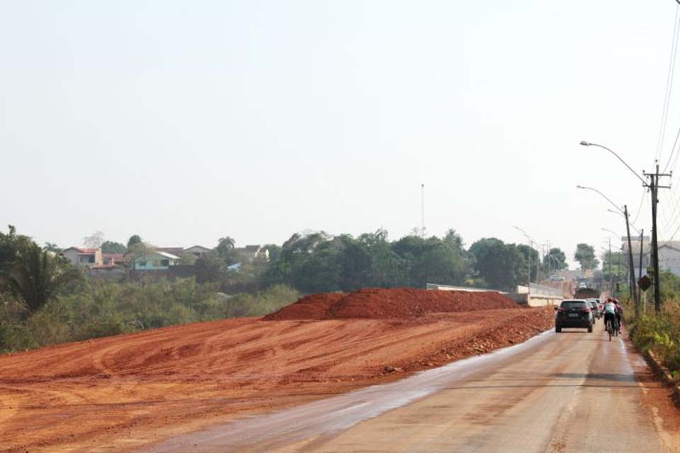 Construção de cabeceiras da ponte sobre o rio Urupá estão sendo finalizadas