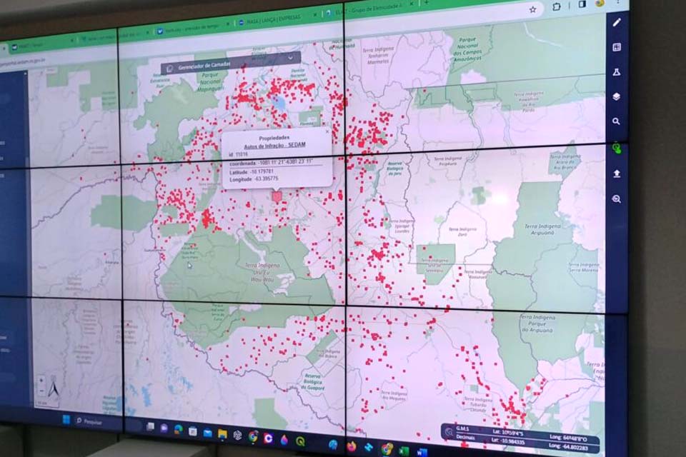 Ações realizadas pelo Governo de Rondônia resultam na redução de 64% no desmatamento, em 2023