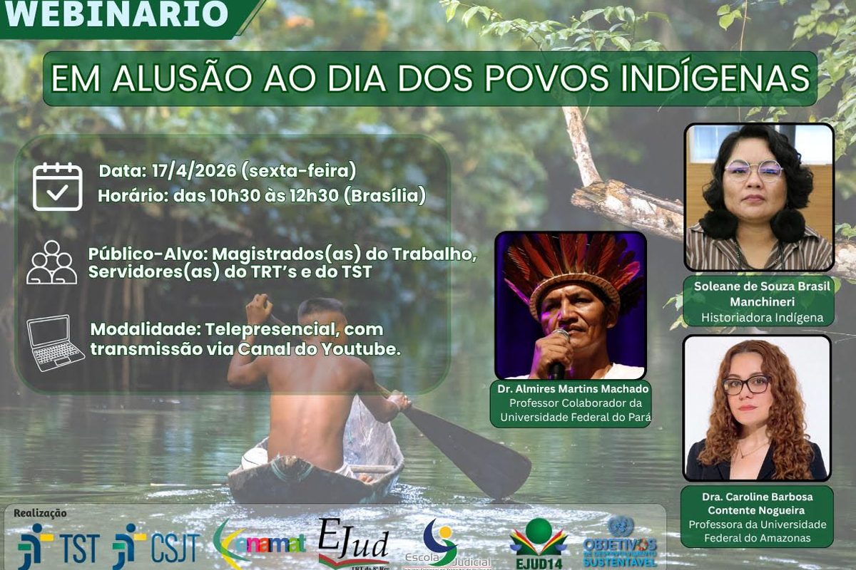 Ejud-14 promove webinário sobre povos indígenas com foco em direitos e cultura