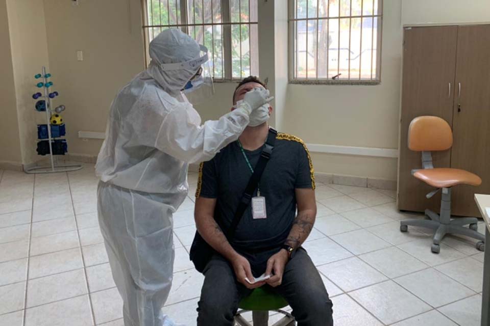 Tribunal de Justiça de Rondônia realiza teste de covid-19 em servidores temporários