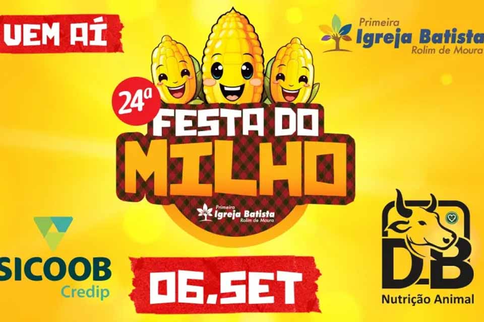 24ª Festa do Milho acontece dia 6 de setembro em Rolim de Moura