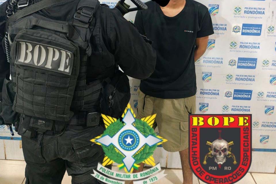 BOPE prende suspeito de roubo em Salão no bairro Rio Madeira