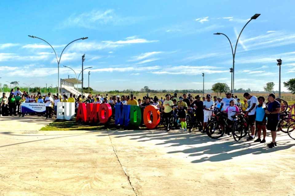 Passeio ciclístico mobiliza comunidade e impulsiona melhor desempenho em avaliações educacionais