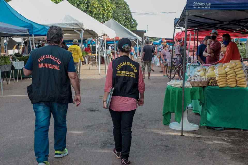 Prefeitura de Porto Velho orienta feirantes e consumidores para que cumpram medidas de prevenção