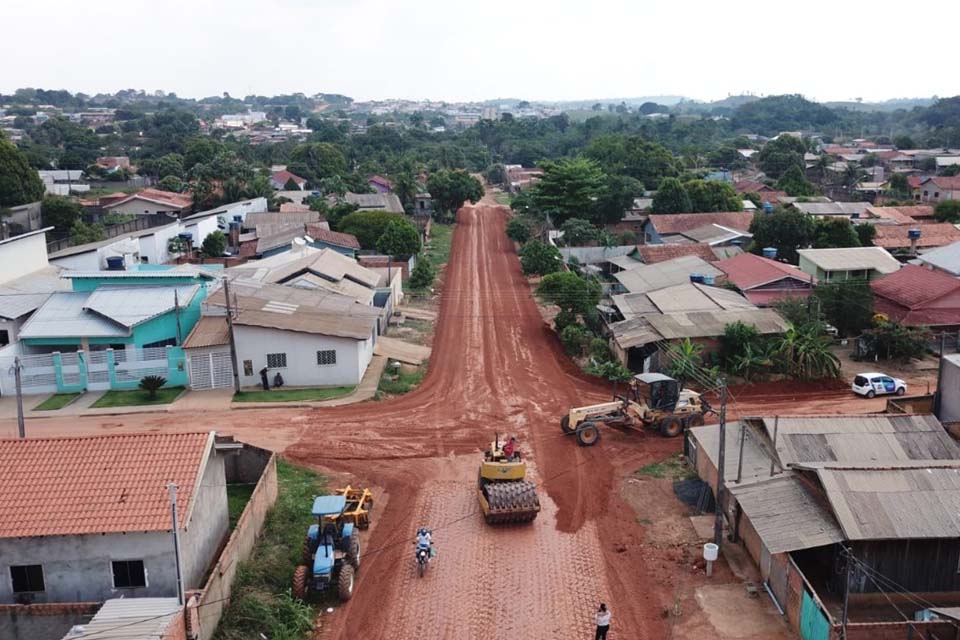 Mais um trecho está pronto para receber asfalto novo no Jardim dos Estados