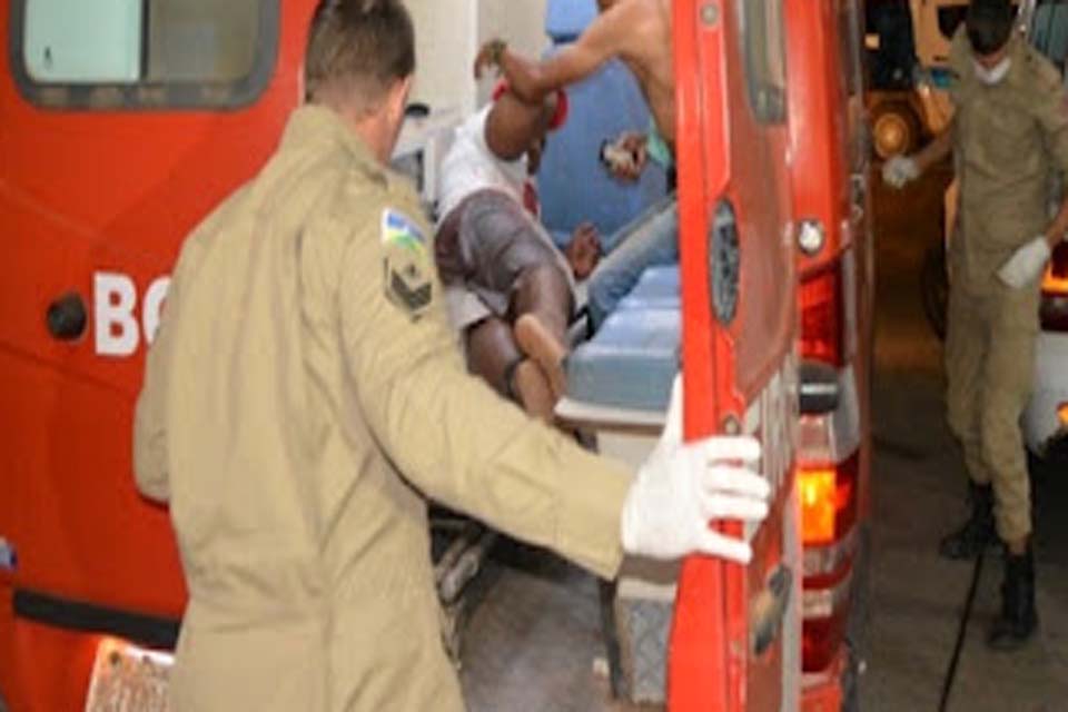 Jovem é socorrido em estado grave após ser brutalmente agredido