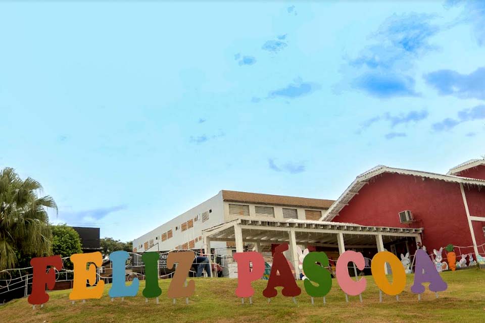 Casa da Cultura de Ji-Paraná está decorada em comemoração à Páscoa