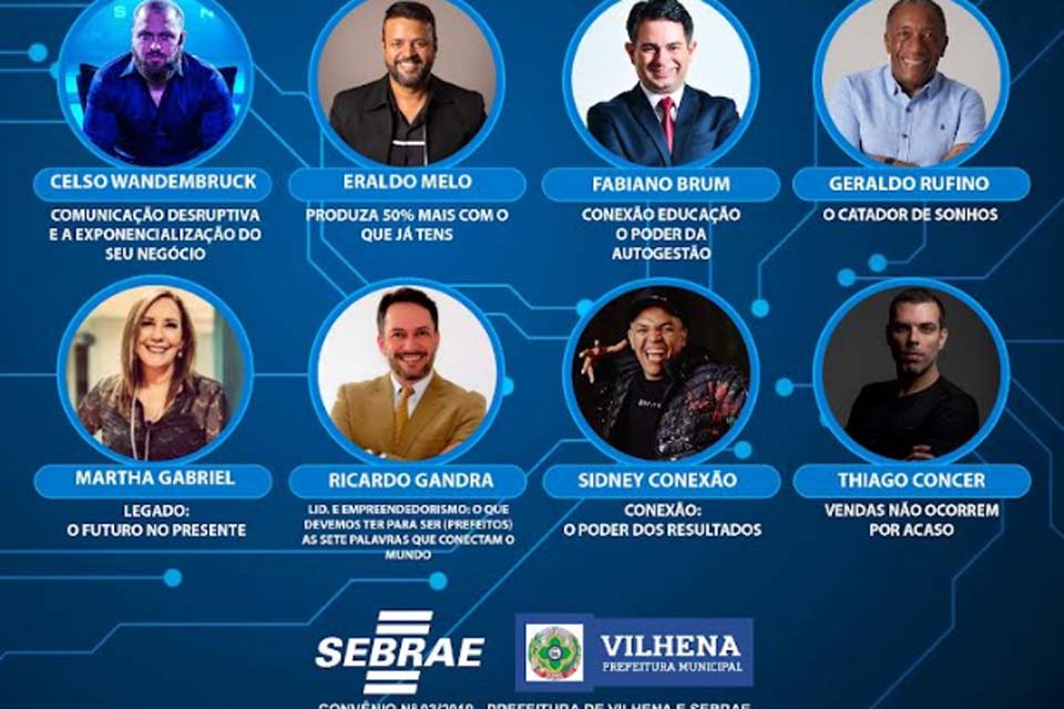 Conexão Sebrae começa neste sábado com um renomado time de palestrantes