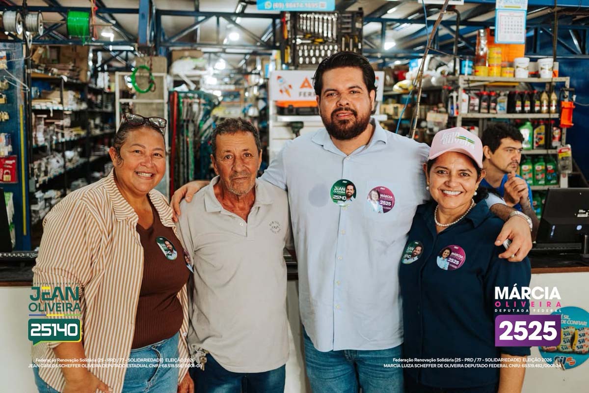 Jean Oliveira e Márcia Oliveira estreitam alianças e ampliam força em Alta Floresta
