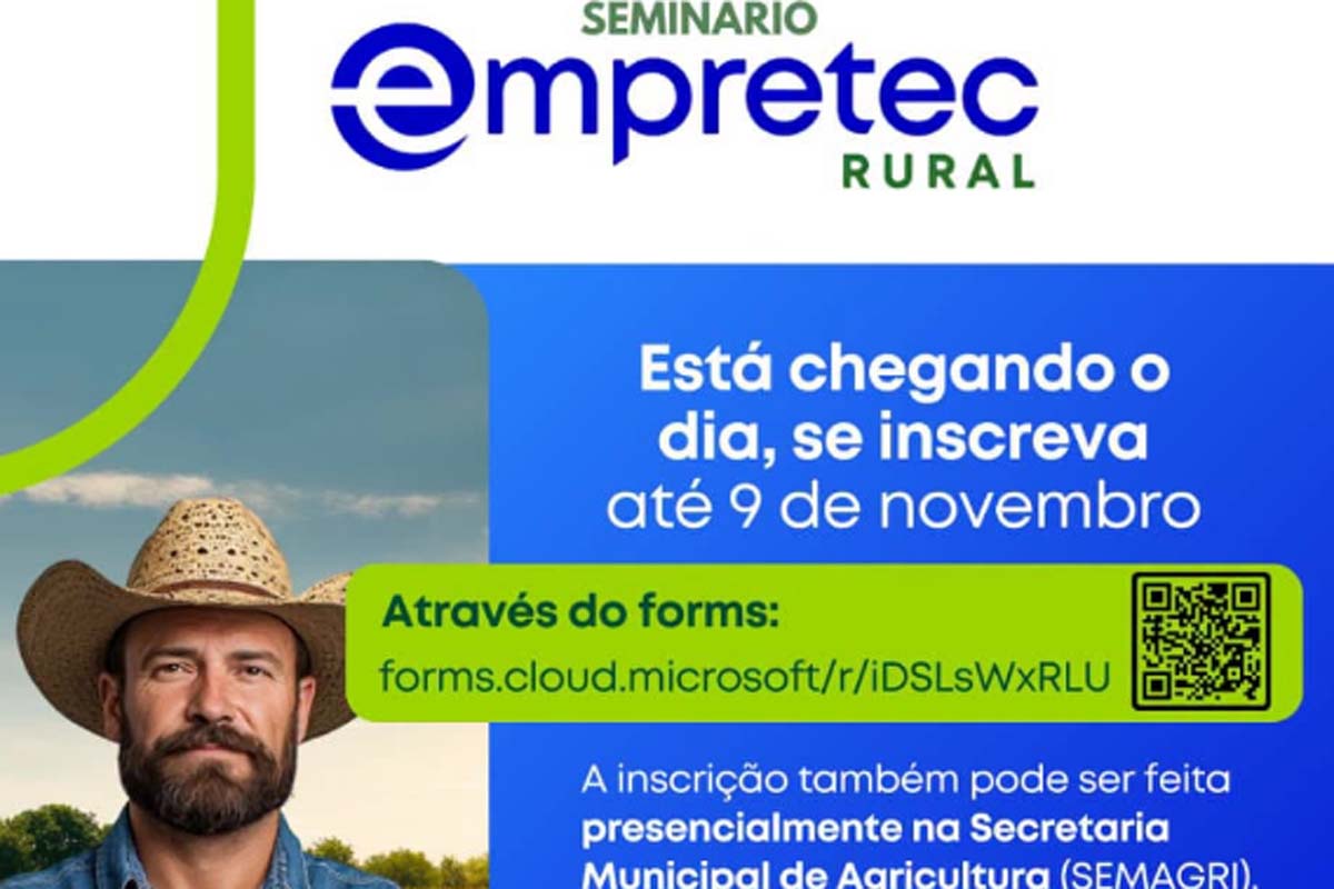 Empretec Rural entra na reta final de inscrições em Rolim de Moura; prazo termina em 9 de novembro