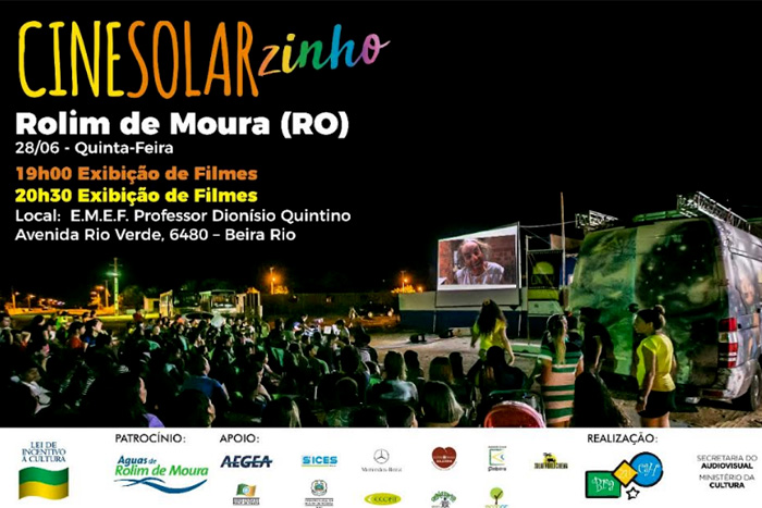 Cinesolarzinho chega em Rolim de Moura nesta quinta-feira, (28)
