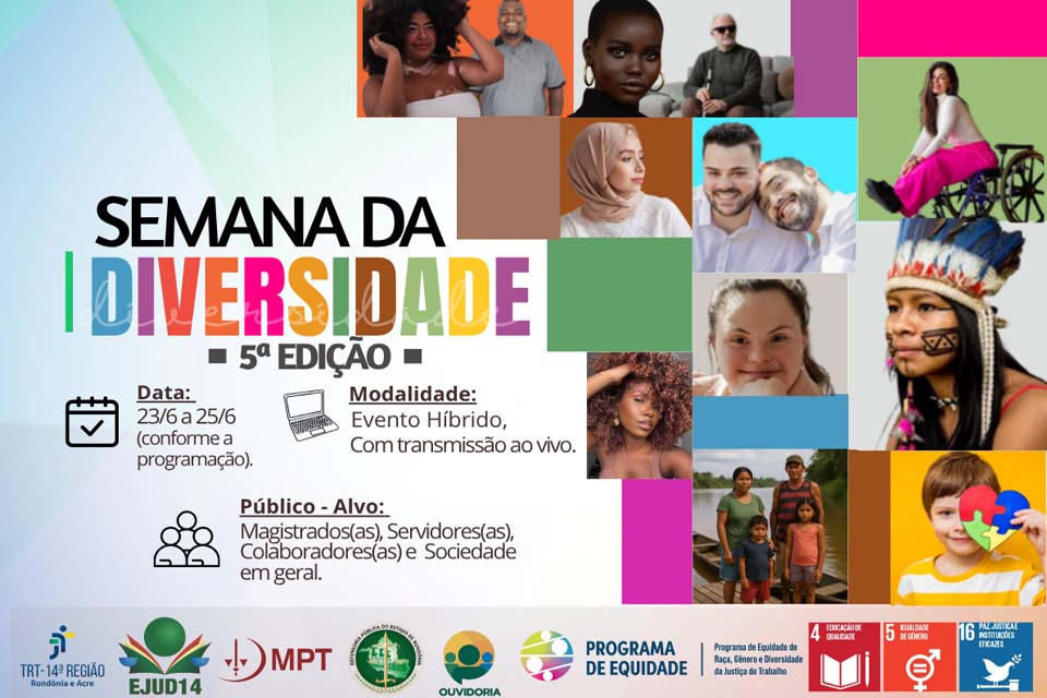 Semana da Diversidade chega à 5ª edição com programação voltada à inclusão social