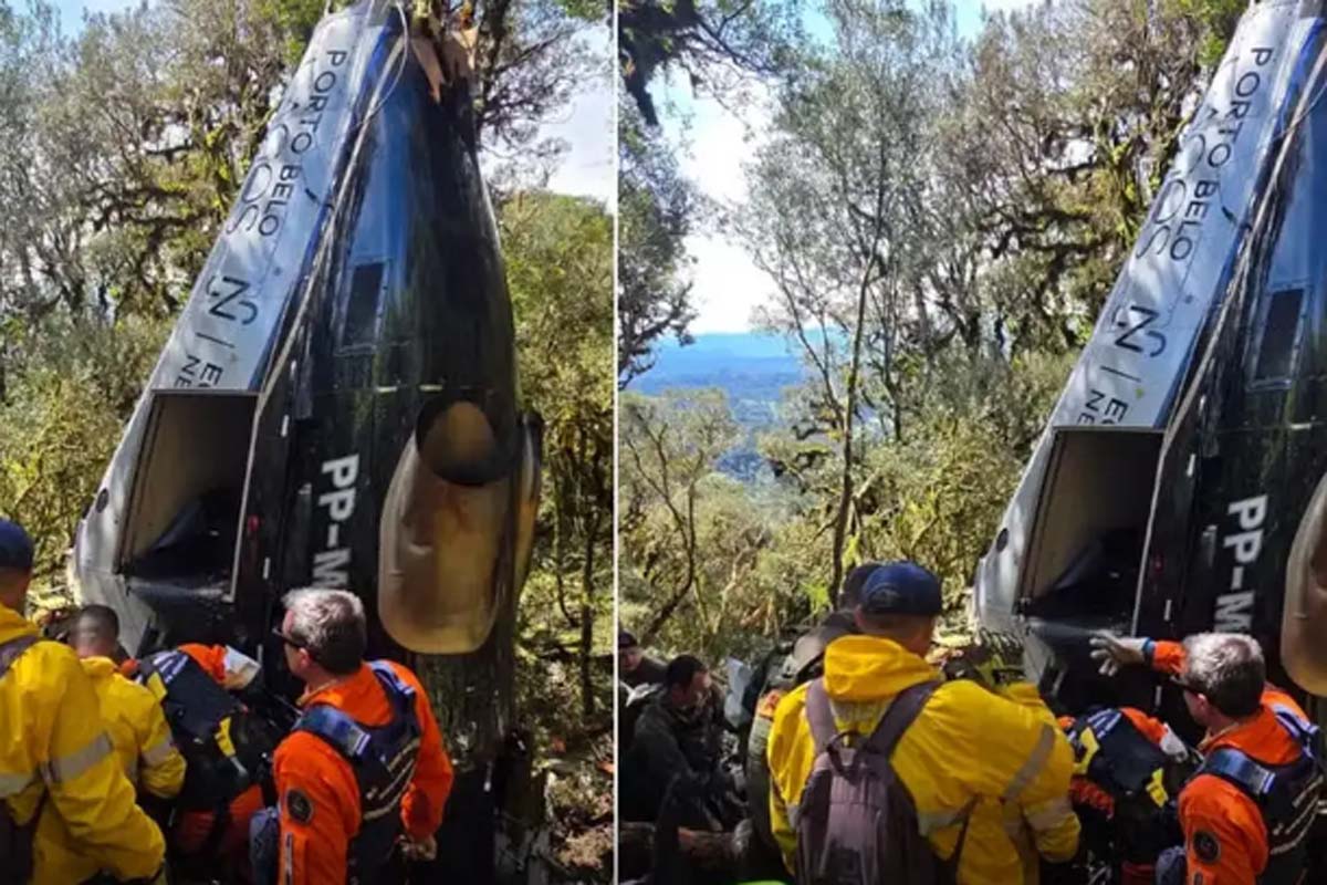 Corpos de vítimas de queda de helicóptero em SC são liberados
