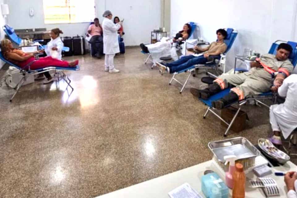 Ação itinerante reforça hemorrede com coleta de sangue em Guajará-Mirim e São Francisco do Guaporé