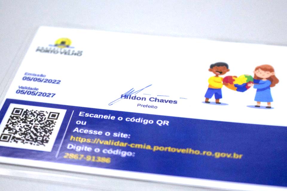 Prefeitura de Porto Velho já emitiu quase 700 Carteiras de Identificação do Autista
