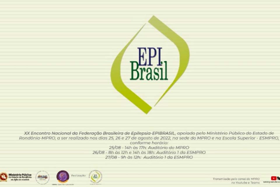Ministério Público de Rondônia sediará XX Encontro Nacional de Epilepsia