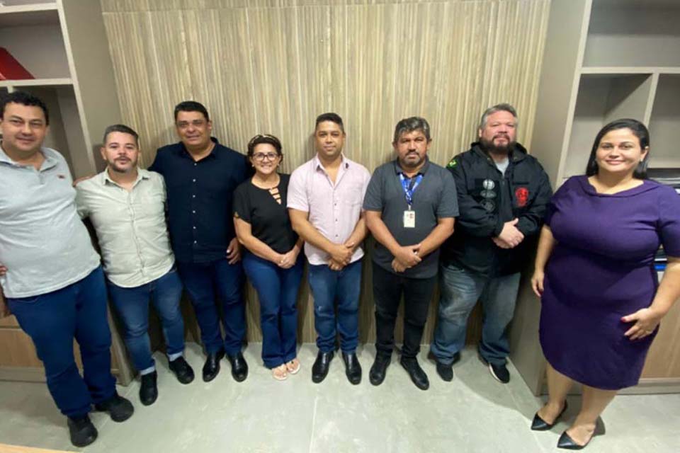 Nova Diretoria do SINJUR recebe representantes do IPERON E do PREVCOM