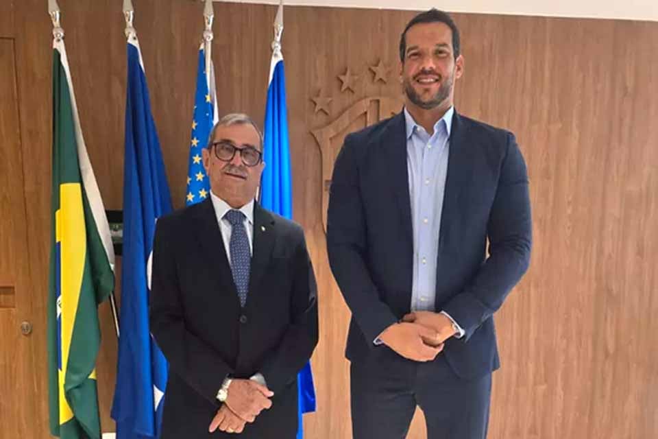 Presidente da Federação de Futebol de Rondônia se reuniu com Samir Xaud na CBF