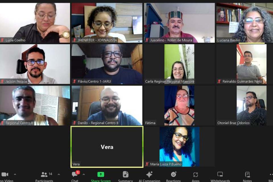 SINTERO faz reunião remota com regionais para apresentar planejamento da SID para triênio 2024-2026