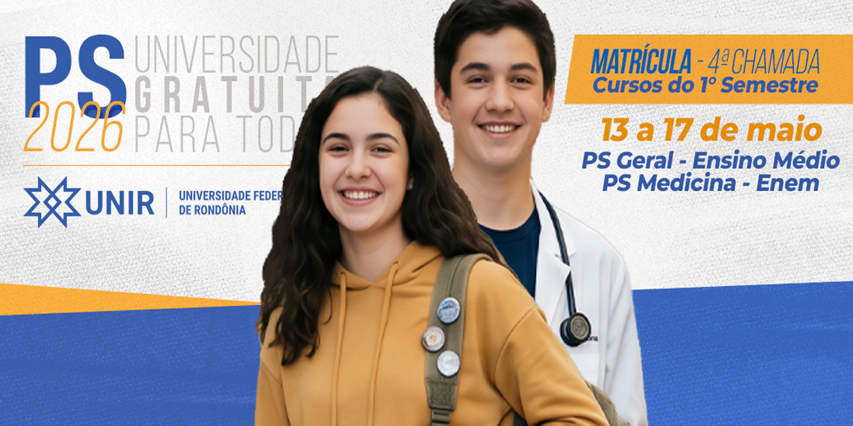 UNIR publica convocações em 4ª chamada do PS UNIR Geral e Medicina 2026
