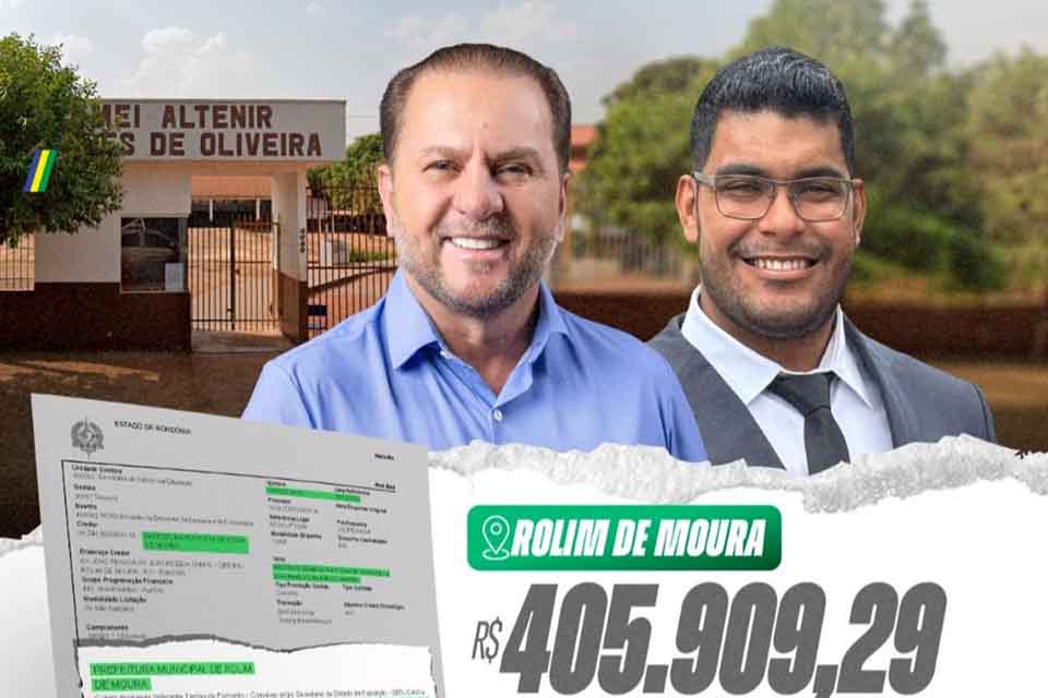 Deputado Cirone Deiró garante R$ 400 mil  para ampliação do refeitório de Escola em Rolim de Moura