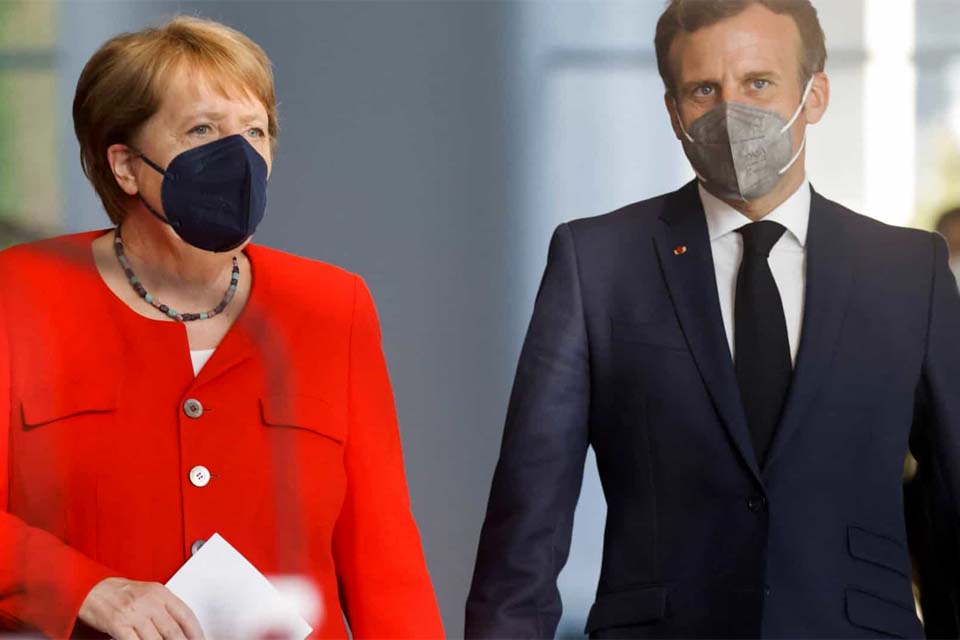 Merkel e Macron pedem 