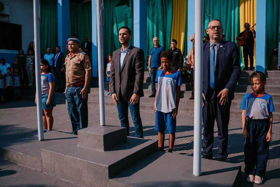 Ji-Paraná celebra Semana da Pátria com solenidade cívica em frente à Prefeitura