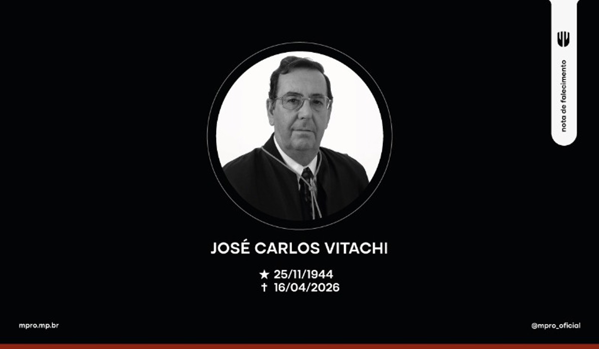 MPRO lamenta falecimento do procurador de Justiça aposentado José Carlos Vitachi, entusiasta da modernização em processos de trabalho do MPRO