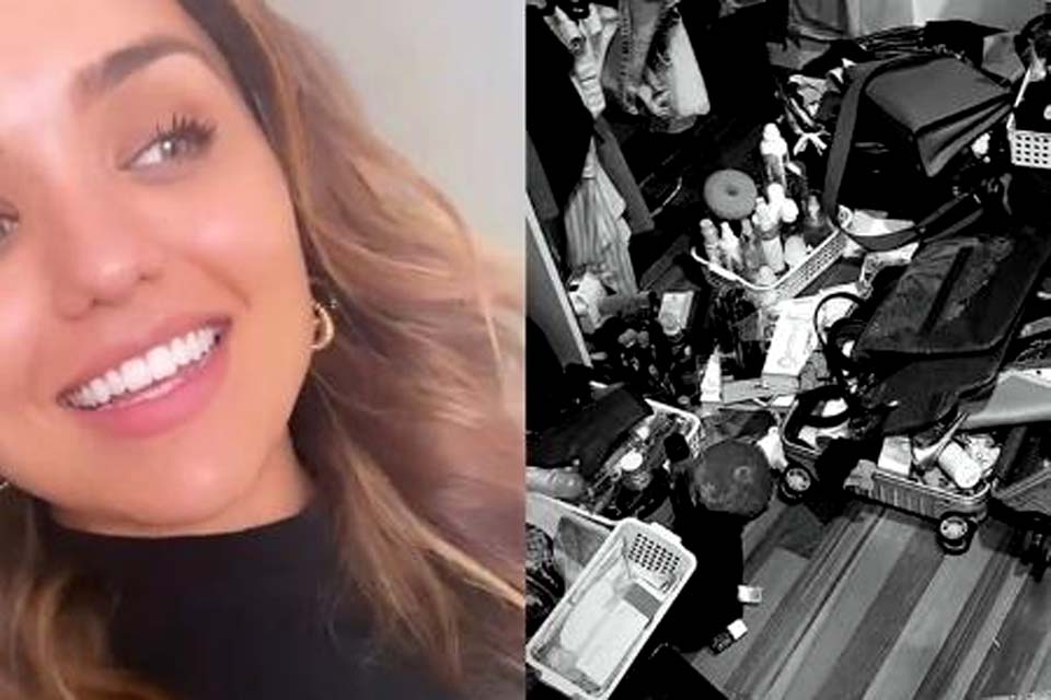 'Vergonha', diz Rafa Kalimann ao mostrar closet bagunçado