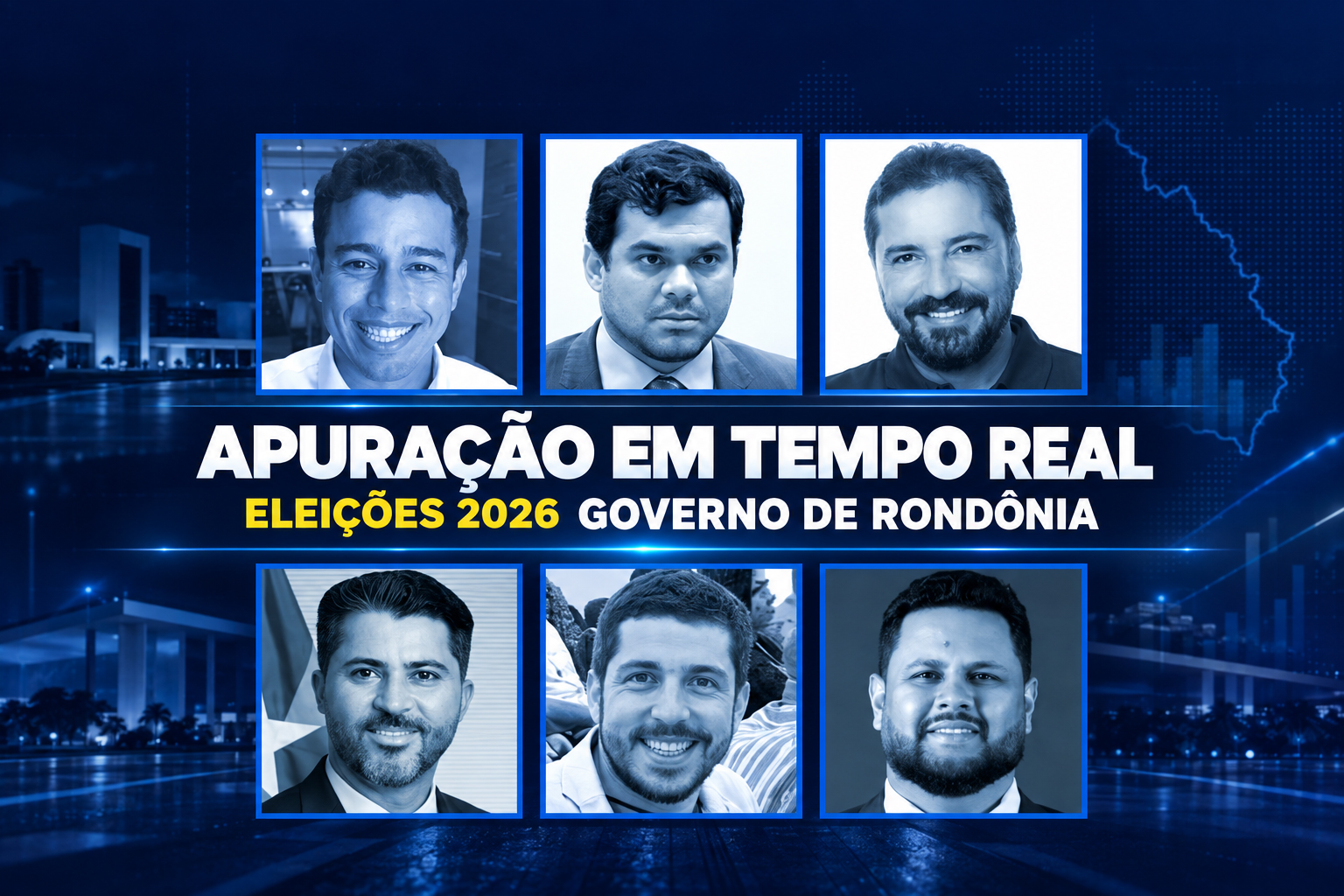 Apuração ao vivo para governador de Rondônia em 2026