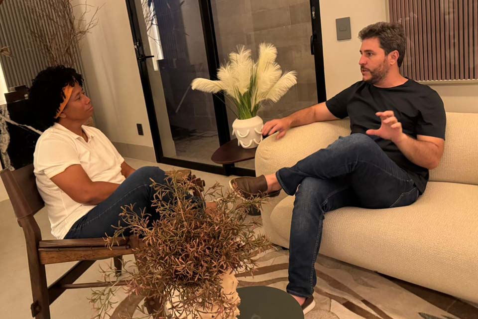 Sílvia Cristina e Maurício Carvalho discutem o fortalecimento da federação União Progressista em Rondônia