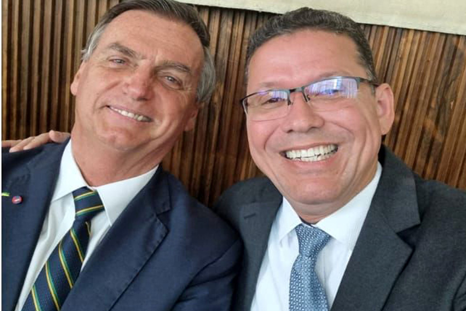 Governador Coronel Marcos Rocha se reúne com presidente Bolsonaro em Brasília