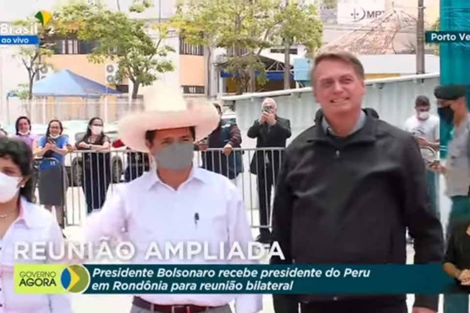 Em Rondônia, Bolsonaro coloca “panos quentes” em relação com o presidente do Peru