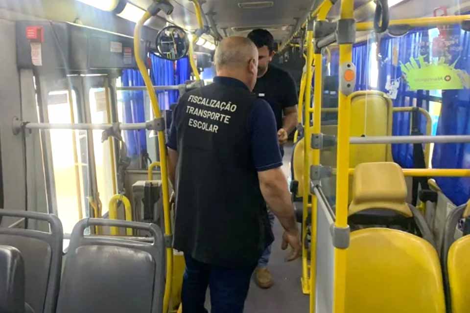 Semed inicia vistorias em ônibus escolares da zona rural de Vilhena