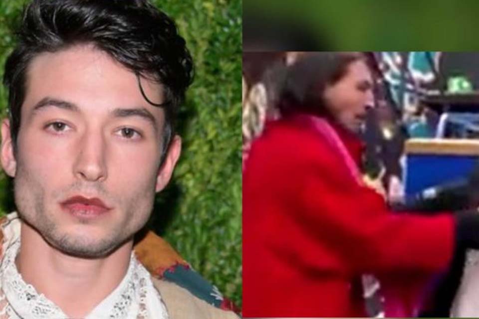 VÍDEO - Ator que interpreta Flash nos cinemas enforca fã e cospe nas pessoas após surto