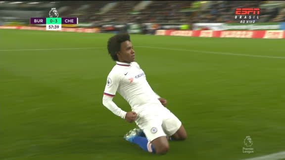 VÍDEO - Burnley 2 x 4 Chelsea; Gols e Melhores Momentos