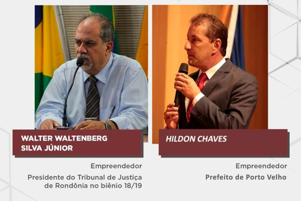 Prefeito Hildon Chaves participa de bate-papo com ex-desembargador Walter Waltenberg