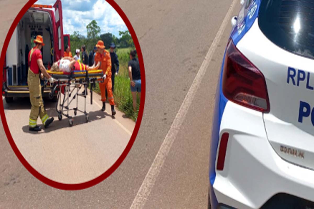 Motorista causa acidente na RO-010 e foge deixando vítima ferida