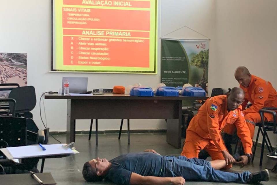 Funcionários do Porto de Porto Velho recebem treinamento para formação de brigadistas