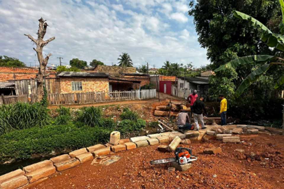 Porto Velho: Construção da nova ponte no bairro Costa e Silva entra em fase final